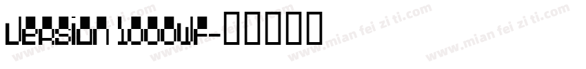 Version 1000wf字体转换
